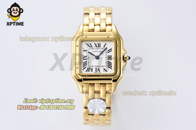 Panthere Secrete De Ladies 27mm BVF White/Roman on YG/YG Bracelet Quartz Panthere Secrete De Ladies 27mm BVF White/Roman on YG/YG Bracelet Quartz