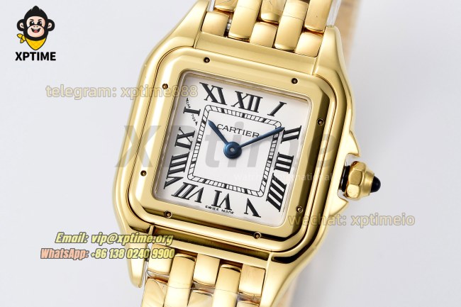 Panthere Secrete De Ladies 22mm BVF White/Roman on YG/YG Bracelet Quartz Panthere Secrete De Ladies 22mm BVF White/Roman on YG/YG Bracelet Quartz