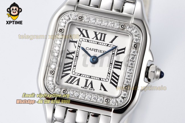 Panthere Secrete De Ladies 22mm BVF White/Roman on SS/SS Bracelet Quartz Panthere Secrete De Ladies 22mm BVF White/Roman on SS/SS Bracelet Quartz