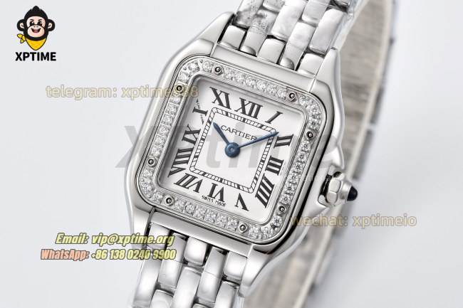 Panthere Secrete De Ladies 22mm BVF White/Roman on SS/SS Bracelet Quartz Panthere Secrete De Ladies 22mm BVF White/Roman on SS/SS Bracelet Quartz