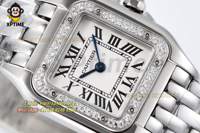 Panthere Secrete De Ladies 22mm BVF White/Roman on SS/SS Bracelet Quartz Panthere Secrete De Ladies 22mm BVF White/Roman on SS/SS Bracelet Quartz