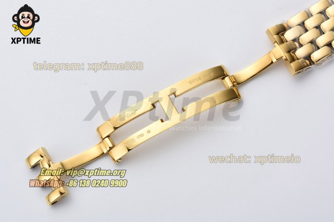 Panthere Secrete De Ladies 27mm BVF White/Roman on YG/YG Bracelet Quartz Panthere Secrete De Ladies 27mm BVF White/Roman on YG/YG Bracelet Quartz