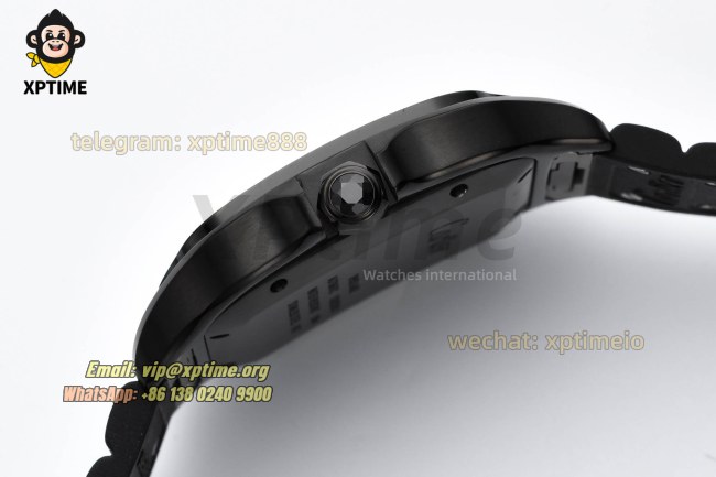 Santos De Cartier Mens XL 40mm BVF Black/Roman on PVD/RU Strap MY9019 Santos De Cartier Mens XL 40mm BVF Black/Roman on PVD/RU Strap MY9019