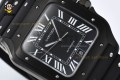 Santos De Cartier Mens XL 40mm BVF Black/Roman on PVD/RU Strap MY9019 Santos De Cartier Mens XL 40mm BVF Black/Roman on PVD/RU Strap MY9019