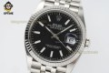 Datejust 126234 36mm Clean Black/Stick on Jub SS/SS Bracelet SH3235 Super Clone
