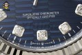 Datejust 126234 36mm Clean Blue Textured/Diamond on Jub SS/SS Bracelet SH3235 Super Clone