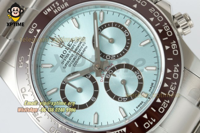 Daytona 126506 40mm CLEAN Ice Blue/Sticks on SS/SS Bracelet SH4131 Super Clone Daytona 126506 40mm CLEAN Ice Blue/Sticks on SS/SS Bracelet SH4131 Super Clone