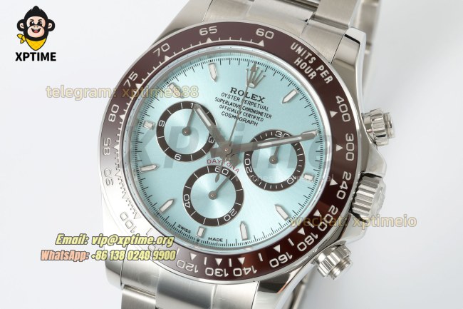 Daytona 126506 40mm CLEAN Ice Blue/Sticks on SS/SS Bracelet SH4131 Super Clone Daytona 126506 40mm CLEAN Ice Blue/Sticks on SS/SS Bracelet SH4131 Super Clone