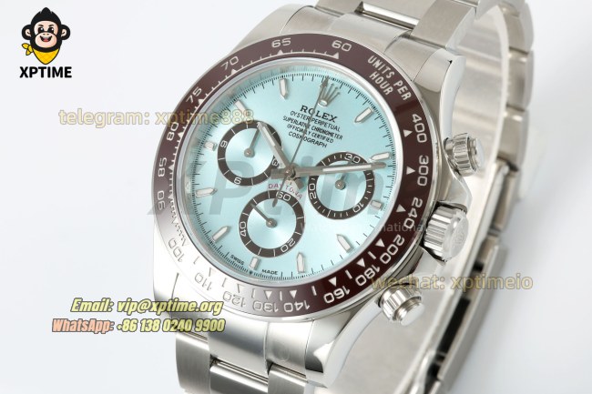 Daytona 126506 40mm CLEAN Ice Blue/Sticks on SS/SS Bracelet SH4131 Super Clone Daytona 126506 40mm CLEAN Ice Blue/Sticks on SS/SS Bracelet SH4131 Super Clone