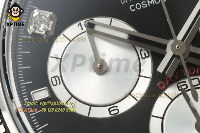 Daytona 126509 40mm CLEAN Black & Steel/Diamonds on SS/SS Bracelet SH4131 Super Clone Daytona 126509 40mm CLEAN Black & Steel/Diamonds on SS/SS Bracelet SH4131 Super Clone