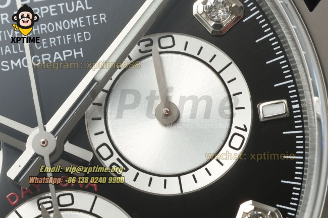 Daytona 126509 40mm CLEAN Black & Steel/Diamonds on SS/SS Bracelet SH4131 Super Clone Daytona 126509 40mm CLEAN Black & Steel/Diamonds on SS/SS Bracelet SH4131 Super Clone