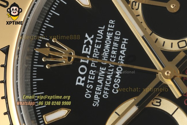 Daytona 126503 40mm CLEAN Black/Sticks on YG/SS Bracelet SH4131 Super Clone Daytona 126503 40mm CLEAN Black/Sticks on YG/SS Bracelet SH4131 Super Clone
