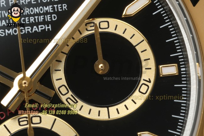 Daytona 126503 40mm CLEAN Black/Sticks on YG/SS Bracelet SH4131 Super Clone Daytona 126503 40mm CLEAN Black/Sticks on YG/SS Bracelet SH4131 Super Clone