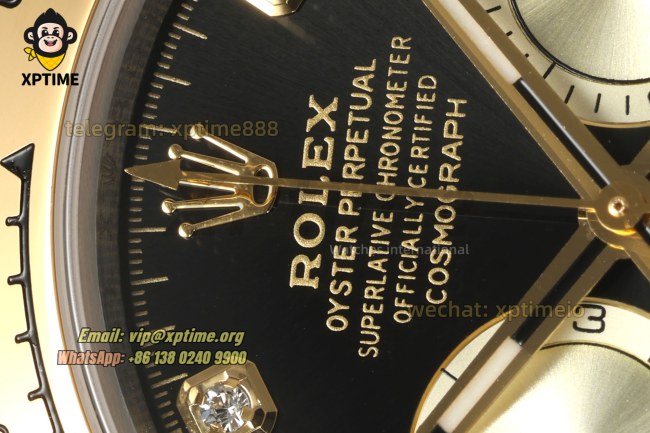 Daytona 126503 40mm CLEAN Black & Golden/Diamonds on YG/SS Bracelet SH4131 Super Clone Daytona 126503 40mm CLEAN Black & Golden/Diamonds on YG/SS Bracelet SH4131 Super Clone