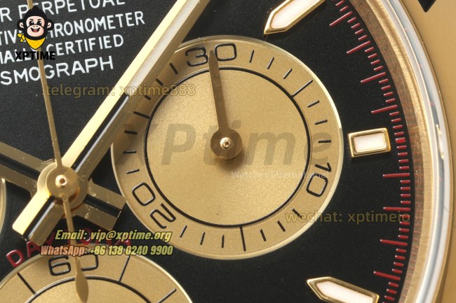 Daytona 126508 40mm CLEAN Black & Champagne/Sticks on YG/YG Bracelet SH4131 Super Clone Daytona 126508 40mm CLEAN Black & Champagne/Sticks on YG/YG Bracelet SH4131 Super Clone