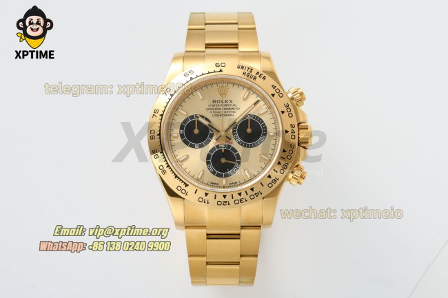 Daytona 126508 40mm CLEAN Golden & Black/Sticks on YG/YG Bracelet SH4131 Super Clone Daytona 126508 40mm CLEAN Golden & Black/Sticks on YG/YG Bracelet SH4131 Super Clone