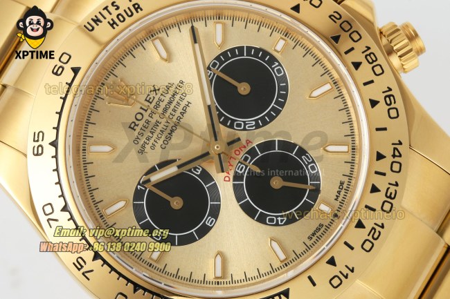 Daytona 126508 40mm CLEAN Golden & Black/Sticks on YG/YG Bracelet SH4131 Super Clone Daytona 126508 40mm CLEAN Golden & Black/Sticks on YG/YG Bracelet SH4131 Super Clone