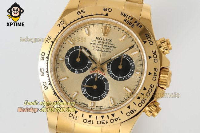Daytona 126508 40mm CLEAN Golden & Black/Sticks on YG/YG Bracelet SH4131 Super Clone Daytona 126508 40mm CLEAN Golden & Black/Sticks on YG/YG Bracelet SH4131 Super Clone