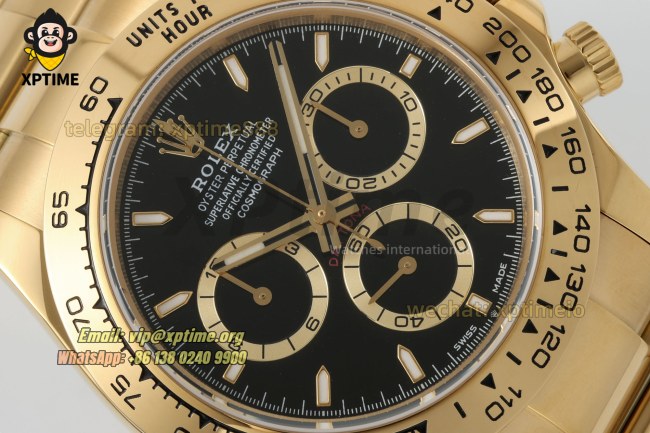 Daytona 126508 40mm CLEAN Black/Sticks on YG/YG Bracelet SH4131 Super Clone Daytona 126508 40mm CLEAN Black/Sticks on YG/YG Bracelet SH4131 Super Clone