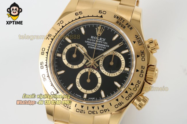 Daytona 126508 40mm CLEAN Black/Sticks on YG/YG Bracelet SH4131 Super Clone Daytona 126508 40mm CLEAN Black/Sticks on YG/YG Bracelet SH4131 Super Clone