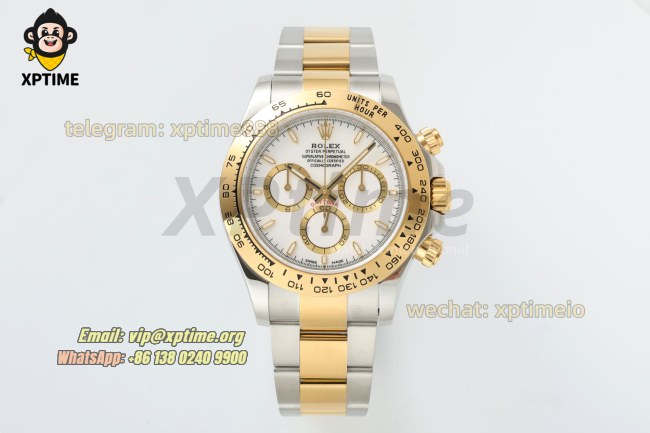 Daytona 126503 40mm CLEAN White/Sticks on YG/SS Bracelet SH4131 Super Clone Daytona 126503 40mm CLEAN White/Sticks on YG/SS Bracelet SH4131 Super Clone