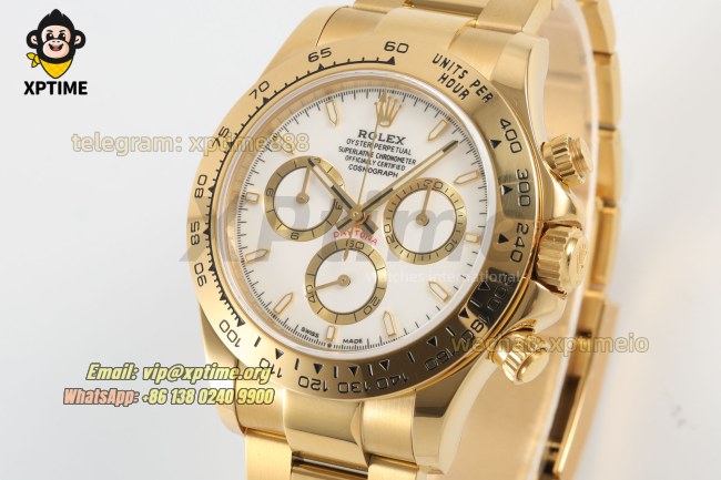 Daytona 126508 40mm CLEAN White/Sticks on YG/YG Bracelet SH4131 Super Clone Daytona 126508 40mm CLEAN White/Sticks on YG/YG Bracelet SH4131 Super Clone