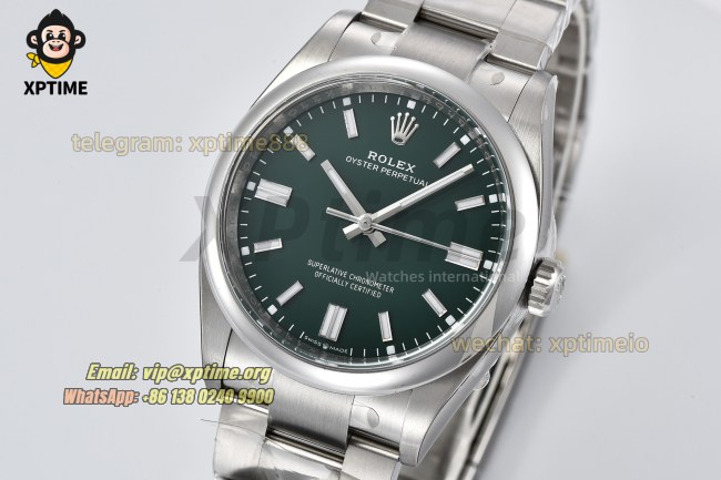 Oyster Perpetual 126000 36mm Clean Green/Stick on SS/SS Bracelet SH3230 Super Clone Oyster Perpetual 126000 36mm Clean Green/Stick on SS/SS Bracelet SH3230 Super Clone