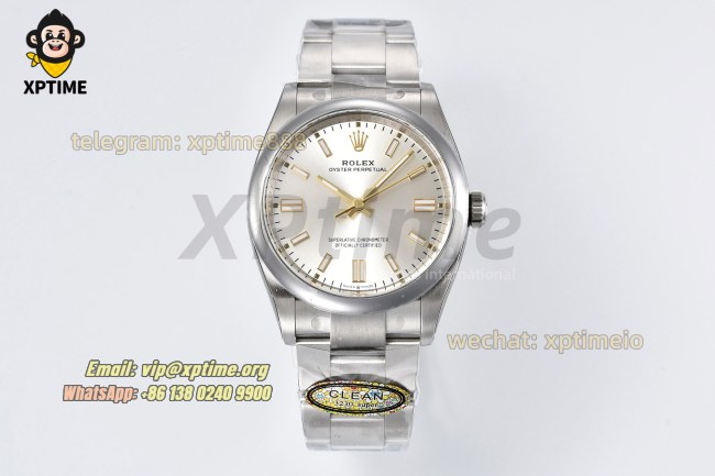 Oyster Perpetual 126000 36mm Clean Silver/Stick on SS/SS Bracelet SH3230 Super Clone Oyster Perpetual 126000 36mm Clean Silver/Stick on SS/SS Bracelet SH3230 Super Clone