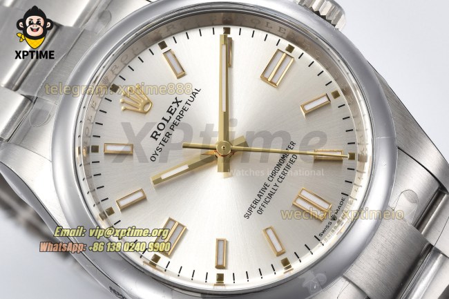 Oyster Perpetual 126000 36mm Clean Silver/Stick on SS/SS Bracelet SH3230 Super Clone Oyster Perpetual 126000 36mm Clean Silver/Stick on SS/SS Bracelet SH3230 Super Clone