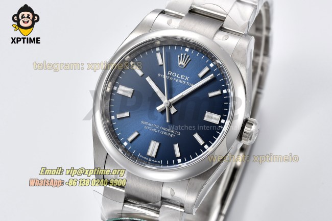 Oyster Perpetual 126000 36mm Clean Blue/Stick on SS/SS Bracelet SH3230 Super Clone Oyster Perpetual 126000 36mm Clean Blue/Stick on SS/SS Bracelet SH3230 Super Clone