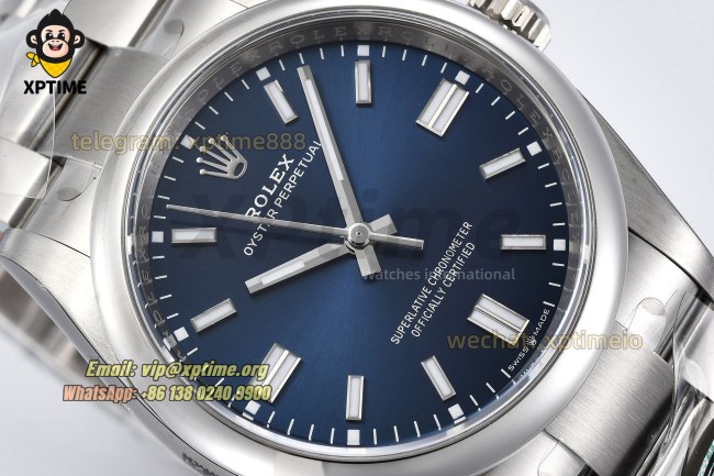 Oyster Perpetual 126000 36mm Clean Blue/Stick on SS/SS Bracelet SH3230 Super Clone Oyster Perpetual 126000 36mm Clean Blue/Stick on SS/SS Bracelet SH3230 Super Clone