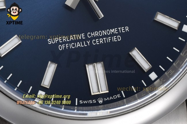 Oyster Perpetual 126000 36mm Clean Blue/Stick on SS/SS Bracelet SH3230 Super Clone Oyster Perpetual 126000 36mm Clean Blue/Stick on SS/SS Bracelet SH3230 Super Clone