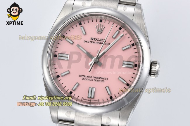Oyster Perpetual 126000 36mm Clean Pink/Stick on SS/SS Bracelet SH3230 Super Clone Oyster Perpetual 126000 36mm Clean Pink/Stick on SS/SS Bracelet SH3230 Super Clone