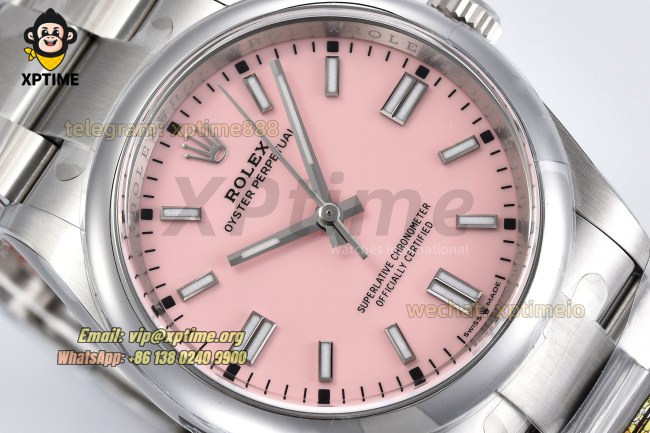Oyster Perpetual 126000 36mm Clean Pink/Stick on SS/SS Bracelet SH3230 Super Clone Oyster Perpetual 126000 36mm Clean Pink/Stick on SS/SS Bracelet SH3230 Super Clone