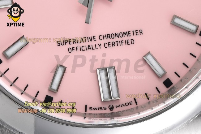 Oyster Perpetual 126000 36mm Clean Pink/Stick on SS/SS Bracelet SH3230 Super Clone Oyster Perpetual 126000 36mm Clean Pink/Stick on SS/SS Bracelet SH3230 Super Clone
