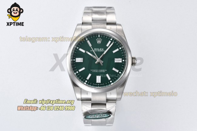 Oyster Perpetual 124300 41mm Clean Green/Stick on SS/SS Bracelet SH3230 Super Clone Oyster Perpetual 124300 41mm Clean Green/Stick on SS/SS Bracelet SH3230 Super Clone