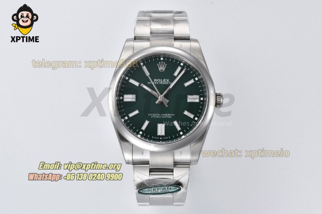Oyster Perpetual 124300 41mm Clean Green/Stick on SS/SS Bracelet SH3230 Super Clone Oyster Perpetual 124300 41mm Clean Green/Stick on SS/SS Bracelet SH3230 Super Clone
