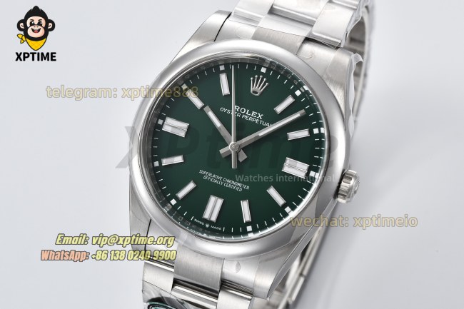 Oyster Perpetual 124300 41mm Clean Green/Stick on SS/SS Bracelet SH3230 Super Clone Oyster Perpetual 124300 41mm Clean Green/Stick on SS/SS Bracelet SH3230 Super Clone