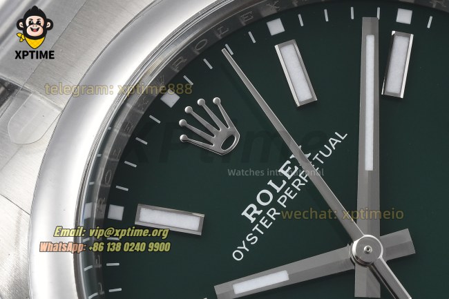 Oyster Perpetual 124300 41mm Clean Green/Stick on SS/SS Bracelet SH3230 Super Clone Oyster Perpetual 124300 41mm Clean Green/Stick on SS/SS Bracelet SH3230 Super Clone