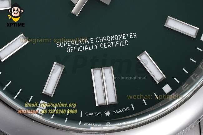 Oyster Perpetual 124300 41mm Clean Green/Stick on SS/SS Bracelet SH3230 Super Clone Oyster Perpetual 124300 41mm Clean Green/Stick on SS/SS Bracelet SH3230 Super Clone