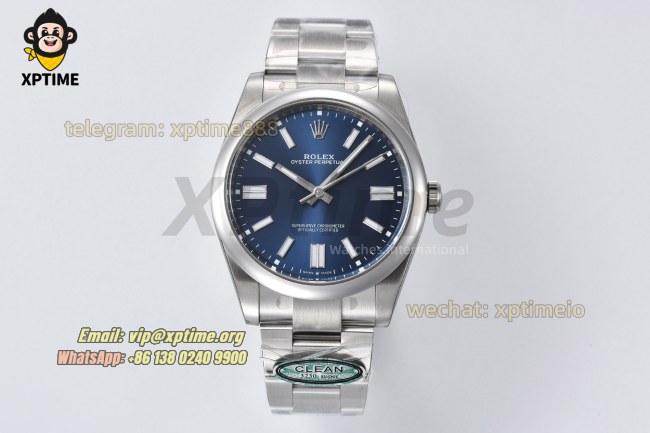 Oyster Perpetual 124300 41mm Clean Blue/Stick on SS/SS Bracelet SH3230 Super Clone Oyster Perpetual 124300 41mm Clean Blue/Stick on SS/SS Bracelet SH3230 Super Clone