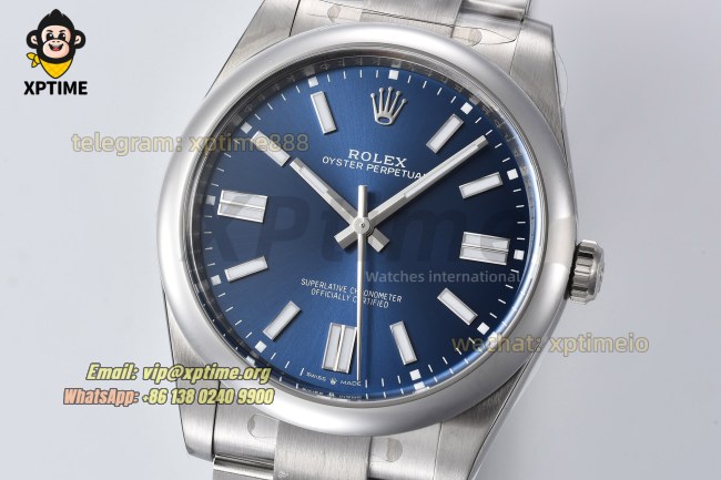 Oyster Perpetual 124300 41mm Clean Blue/Stick on SS/SS Bracelet SH3230 Super Clone Oyster Perpetual 124300 41mm Clean Blue/Stick on SS/SS Bracelet SH3230 Super Clone