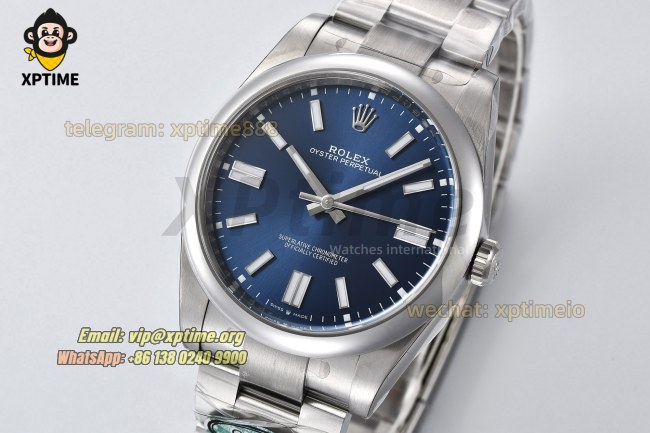 Oyster Perpetual 124300 41mm Clean Blue/Stick on SS/SS Bracelet SH3230 Super Clone Oyster Perpetual 124300 41mm Clean Blue/Stick on SS/SS Bracelet SH3230 Super Clone