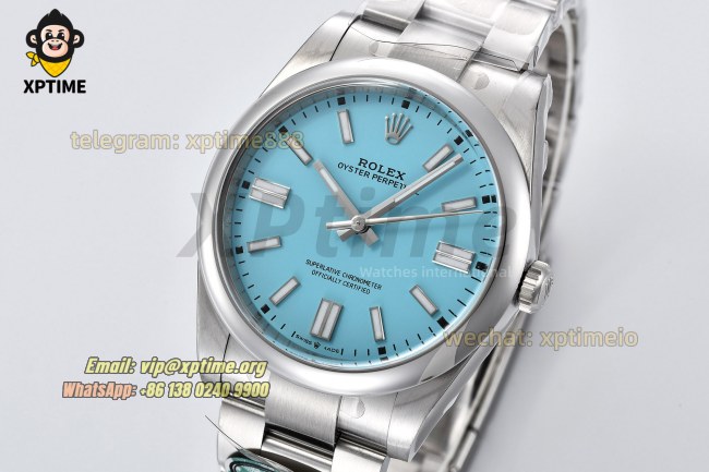 Oyster Perpetual 124300 41mm Clean Tiffany Blue/Stick on SS/SS Bracelet SH3230 Super Clone Oyster Perpetual 124300 41mm Clean Tiffany Blue/Stick on SS/SS Bracelet SH3230 Super Clone