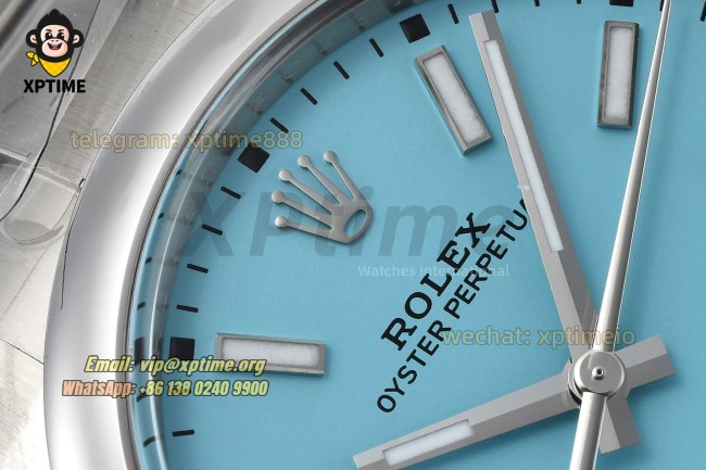 Oyster Perpetual 124300 41mm Clean Tiffany Blue/Stick on SS/SS Bracelet SH3230 Super Clone Oyster Perpetual 124300 41mm Clean Tiffany Blue/Stick on SS/SS Bracelet SH3230 Super Clone