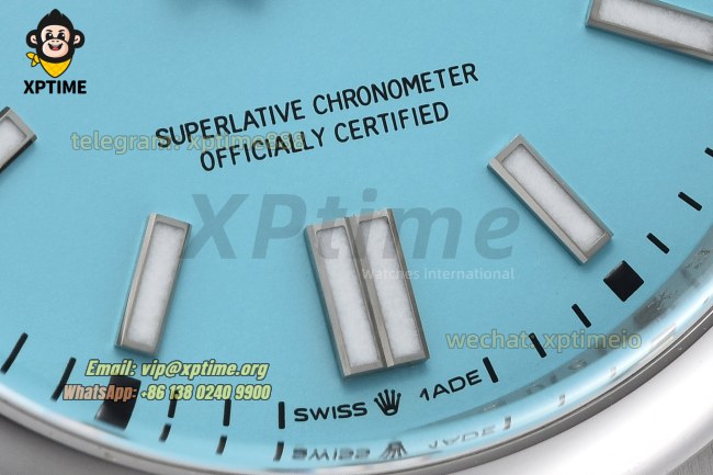 Oyster Perpetual 124300 41mm Clean Tiffany Blue/Stick on SS/SS Bracelet SH3230 Super Clone Oyster Perpetual 124300 41mm Clean Tiffany Blue/Stick on SS/SS Bracelet SH3230 Super Clone