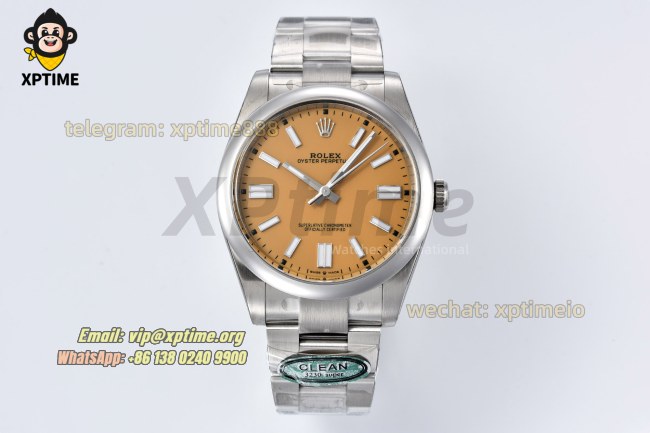 Oyster Perpetual 124300 41mm Clean Yellow/Stick on SS/SS Bracelet SH3230 Super Clone Oyster Perpetual 124300 41mm Clean Yellow/Stick on SS/SS Bracelet SH3230 Super Clone