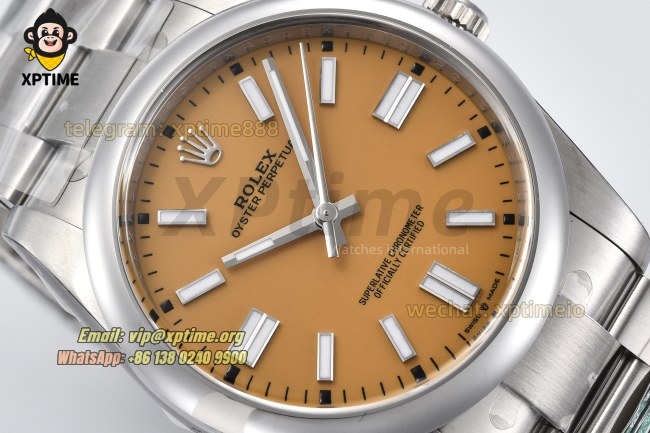 Oyster Perpetual 124300 41mm Clean Yellow/Stick on SS/SS Bracelet SH3230 Super Clone Oyster Perpetual 124300 41mm Clean Yellow/Stick on SS/SS Bracelet SH3230 Super Clone