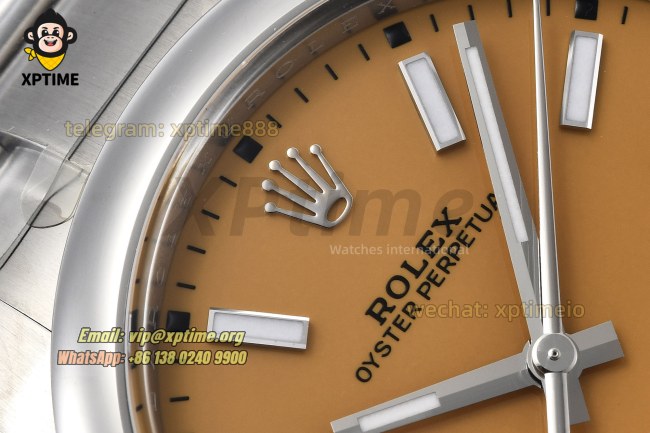 Oyster Perpetual 124300 41mm Clean Yellow/Stick on SS/SS Bracelet SH3230 Super Clone Oyster Perpetual 124300 41mm Clean Yellow/Stick on SS/SS Bracelet SH3230 Super Clone