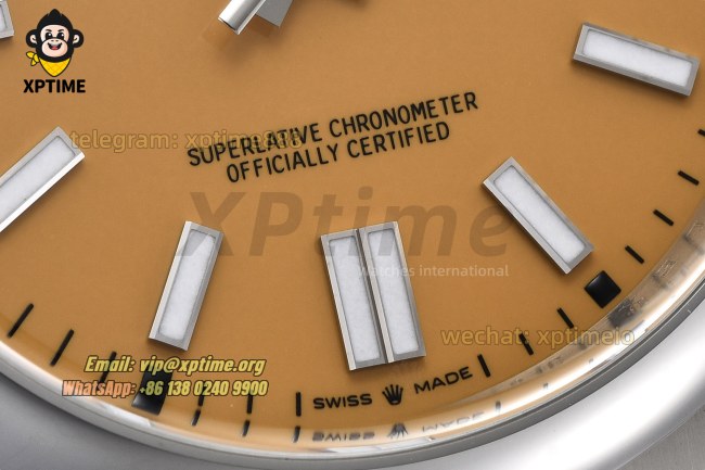 Oyster Perpetual 124300 41mm Clean Yellow/Stick on SS/SS Bracelet SH3230 Super Clone Oyster Perpetual 124300 41mm Clean Yellow/Stick on SS/SS Bracelet SH3230 Super Clone